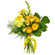 Желтый букет из роз и хризантем. Танзания